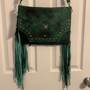 American Darling Leather concealed green turquoise